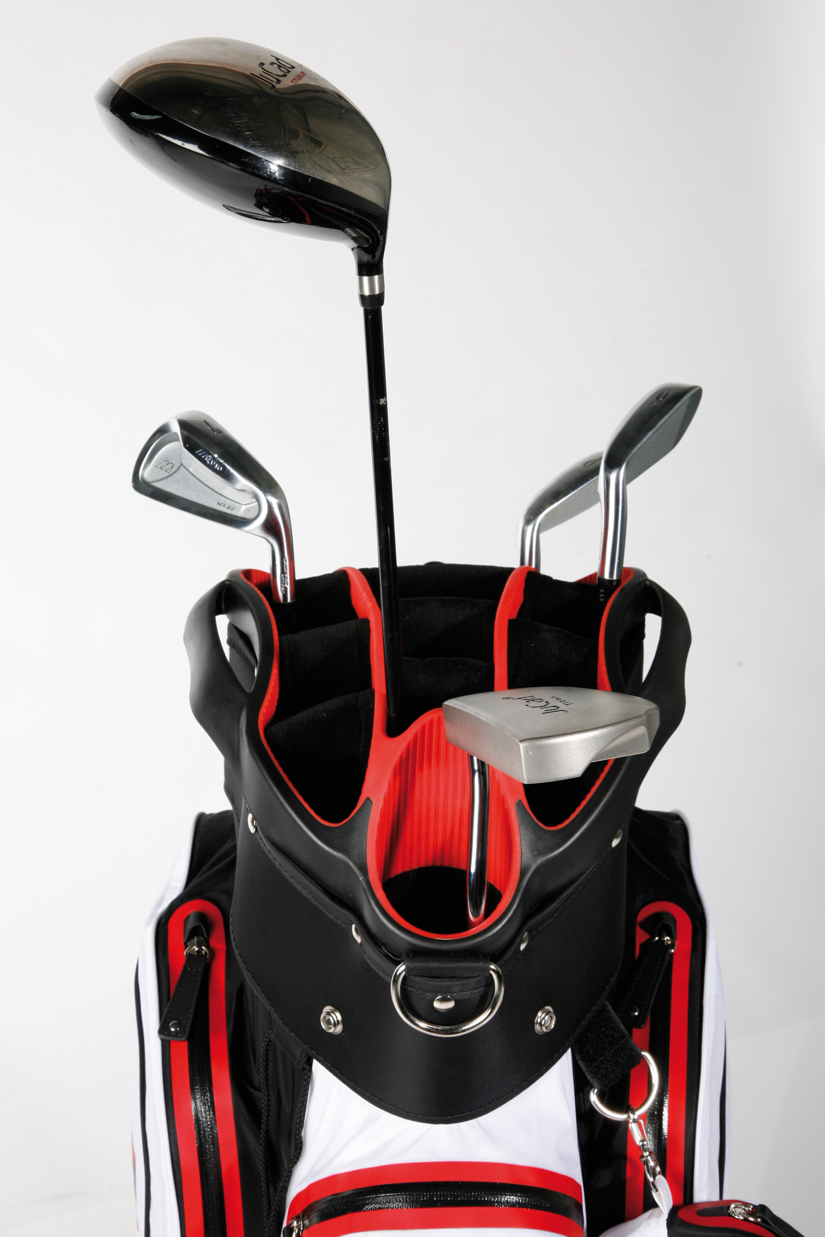 JuCad Golfbag Aquastop Schwarz Gold 2 Golfbag JuCad Aquastop