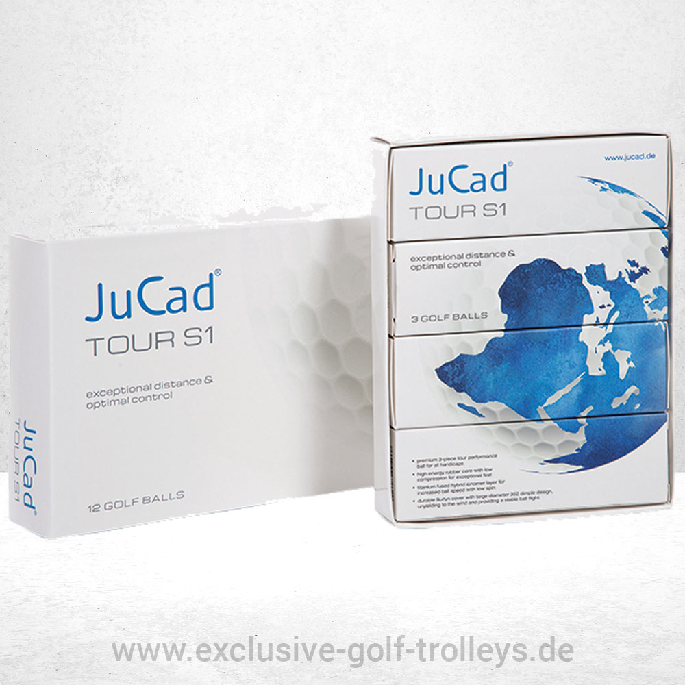 JuCad Golfbälle Tour S1 Premium 2 JuCad Golfball Golfbälle Tour S1, Weiß, soft und lang, optimale Kontrolle, premium Golfball, 12 Golfbälle