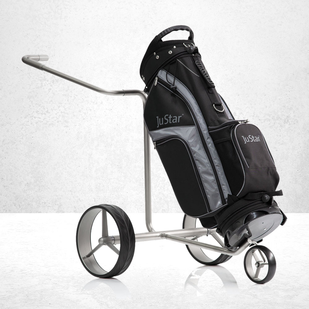JuStar Titan Classic Golftrolley 2 JuStar Titan Classic Golftrolley, Titan Classic, Reifen Schwarz, Classic Rahmen, Titan JuStar,