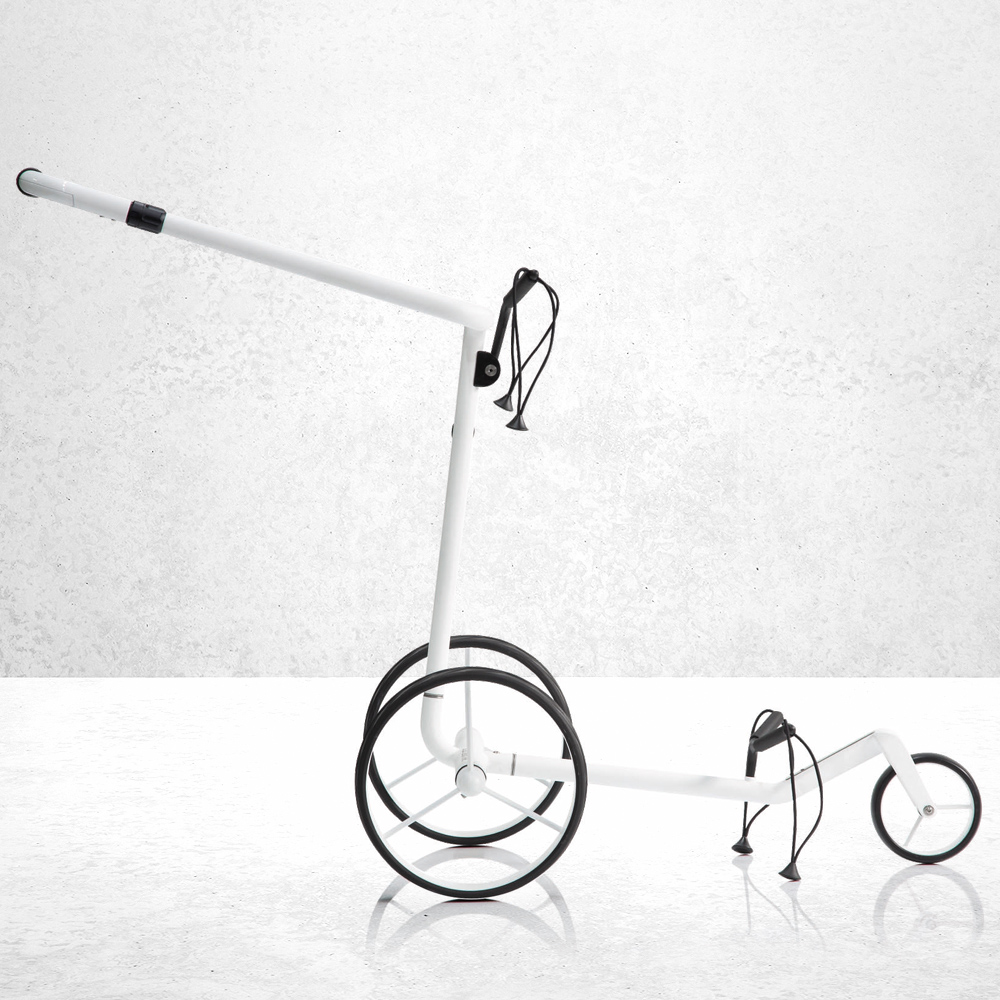 JuCad Carbon Travel 2.0 Bianco SV Golftrolley 4 JuCad Carbon Travel Bianco 2.0, JuCad Carbon, Weiß matt Lackierung, JuCad Bianco 2.0,