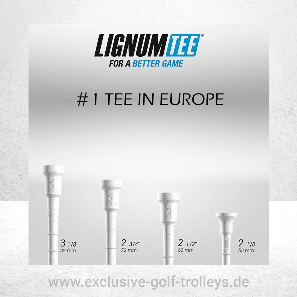 Lignum Tees 72 mm weiß 2 Lignumtee Tees Golftees Microwood Distance Distanz Weiß Höhe