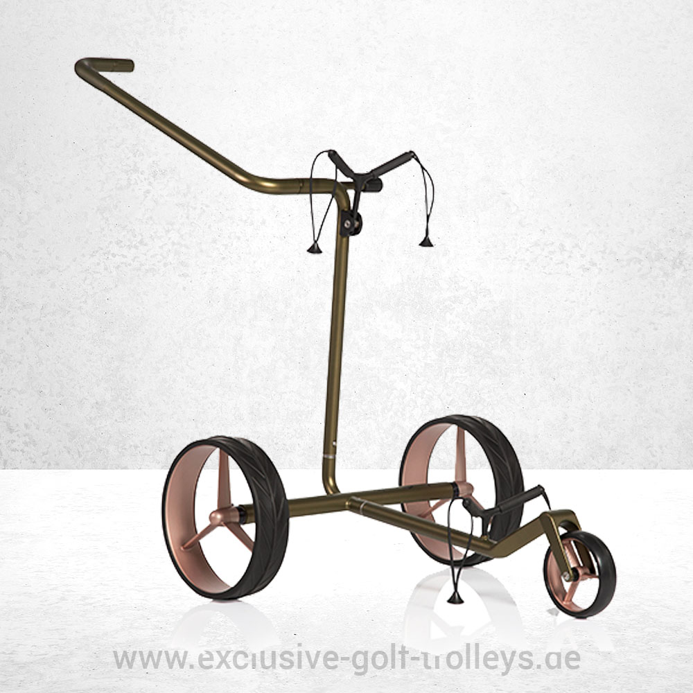 JuCad Carbon Verde Rose 3-Rad Golftrolley 1 JuCad Carbon Verde Rose 3-Rad Golftrolley