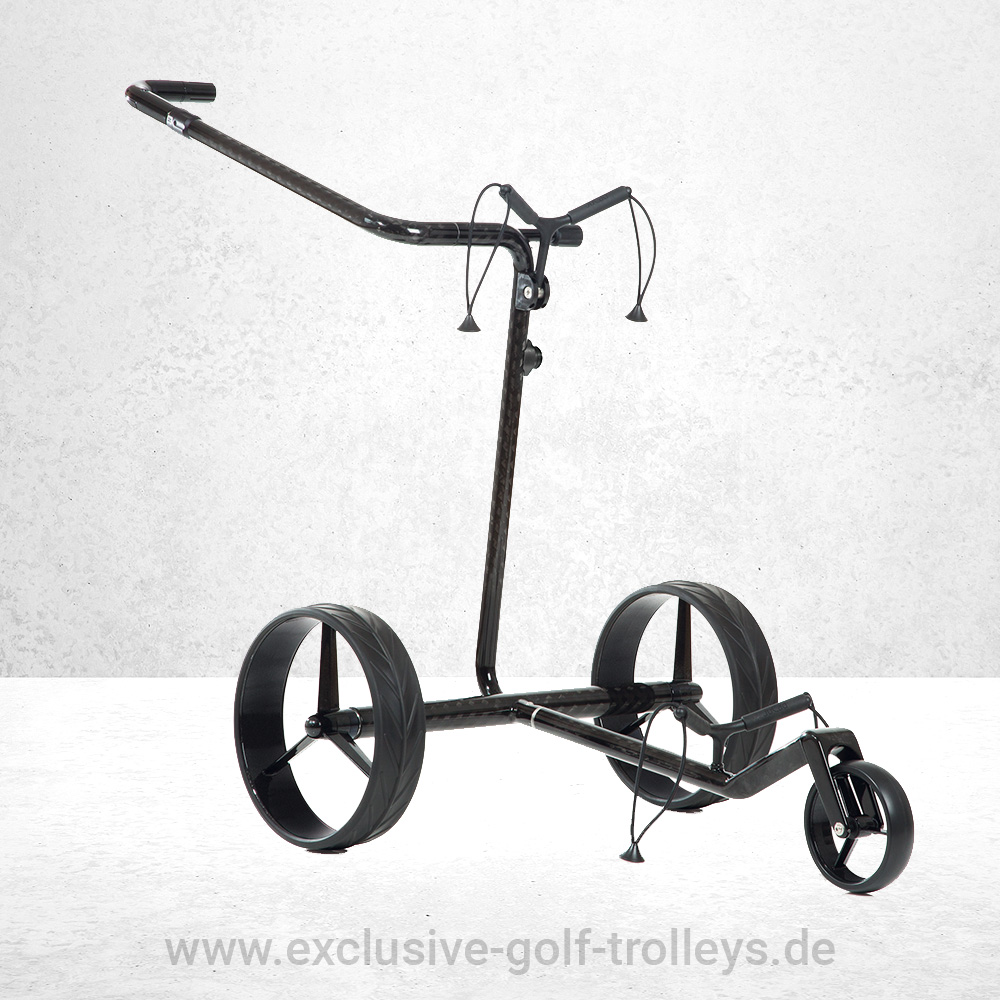 JuCad Carbon Drive 1.0 1 JuCad Carbon Drive 2.0 Schwarz Caddy Trolley Elektrotrolley Elektrocaddy Golfcaddy