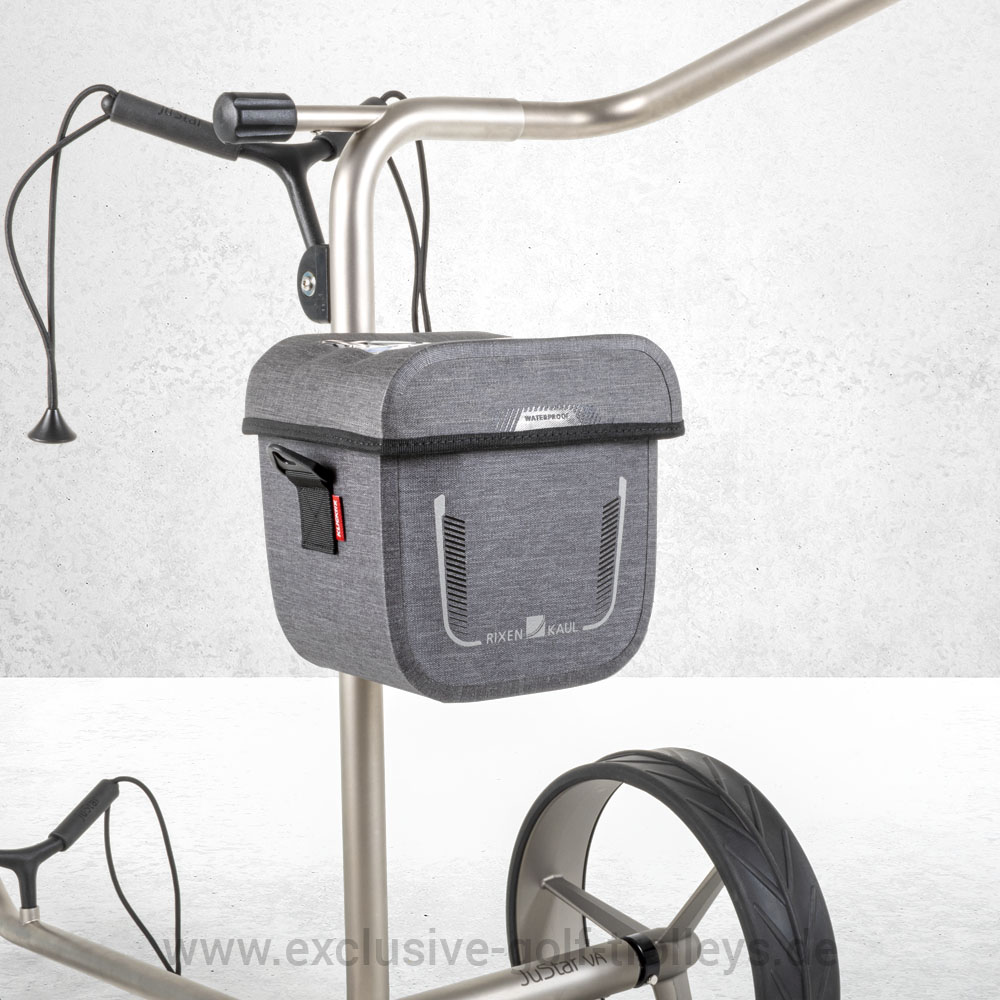 KLICKfix Aventour Compact Waterproof Grau 1 Klickfix Aventour Compact für JuCad JuStar Golftrolleys Golfcaddy, Klickfix Aventour für JuCad, Klickfix für Aventour JuStar, Klickfix Golftasche, KLICKfix Golfbag, Klickfix Aventour Grau Waterproof