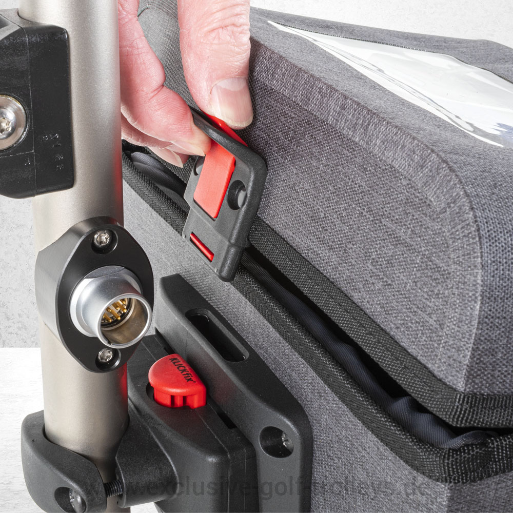 KLICKfix Shopper Comfort Mini für JuCad JuStar Golftrolleys 3 Klickfix Reisenthel Aventour für JuCad JuStar Golftrolleys Golfcaddy, Klickfix Aventour für JuCad, Klickfix für Aventour JuStar, Klickfix Golftasche, KLICKfix Golfbag, Klickfix Aventour Grau Wasserdicht