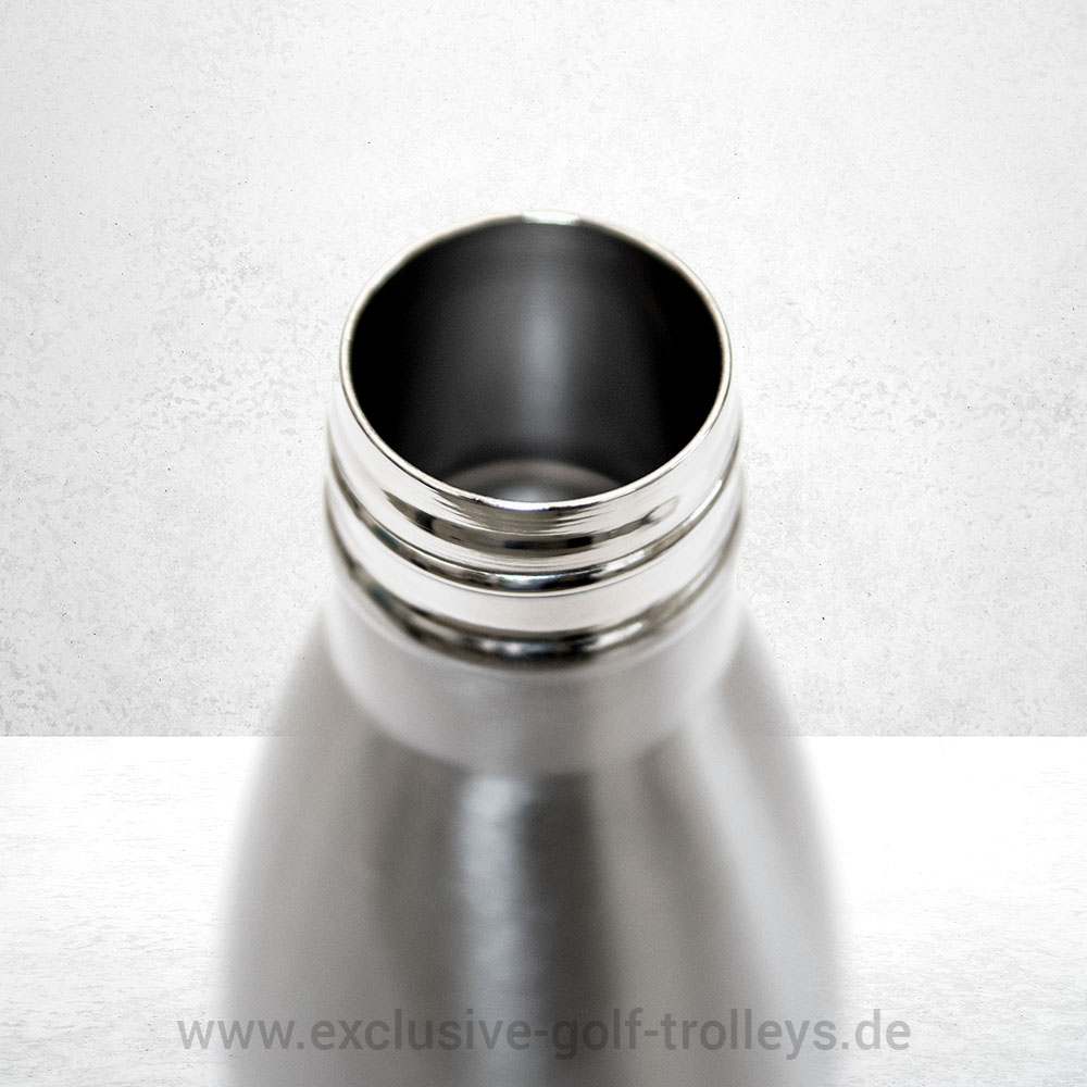 Edelstahl Trinkflasche 6 Freddys exclusive Golf Trinkflasche Edelstahl, 500 ml, Edelstahl Version,